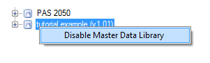 disable master data library